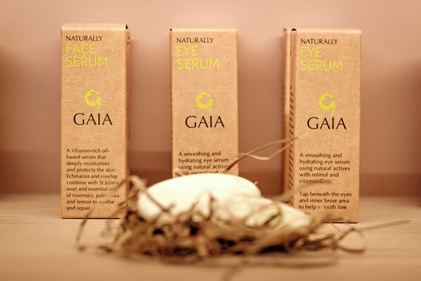 Three boxes of GAIA naturally eye serum.
