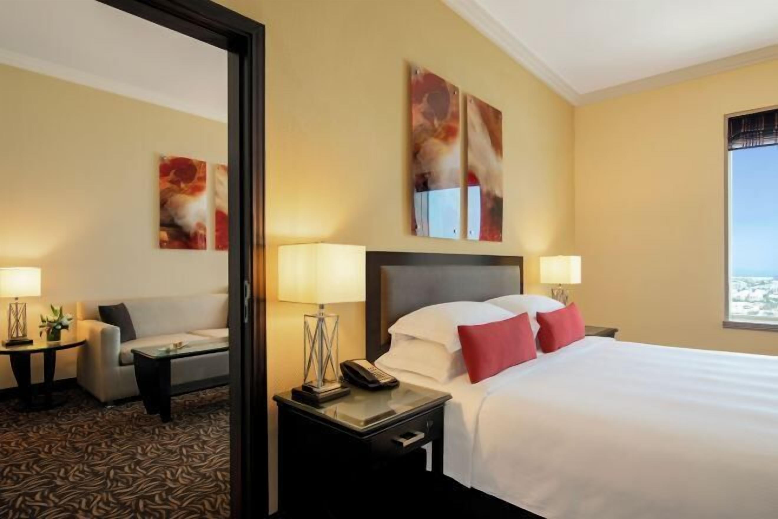 Minibar, in-room safe, desk, laptop workspace