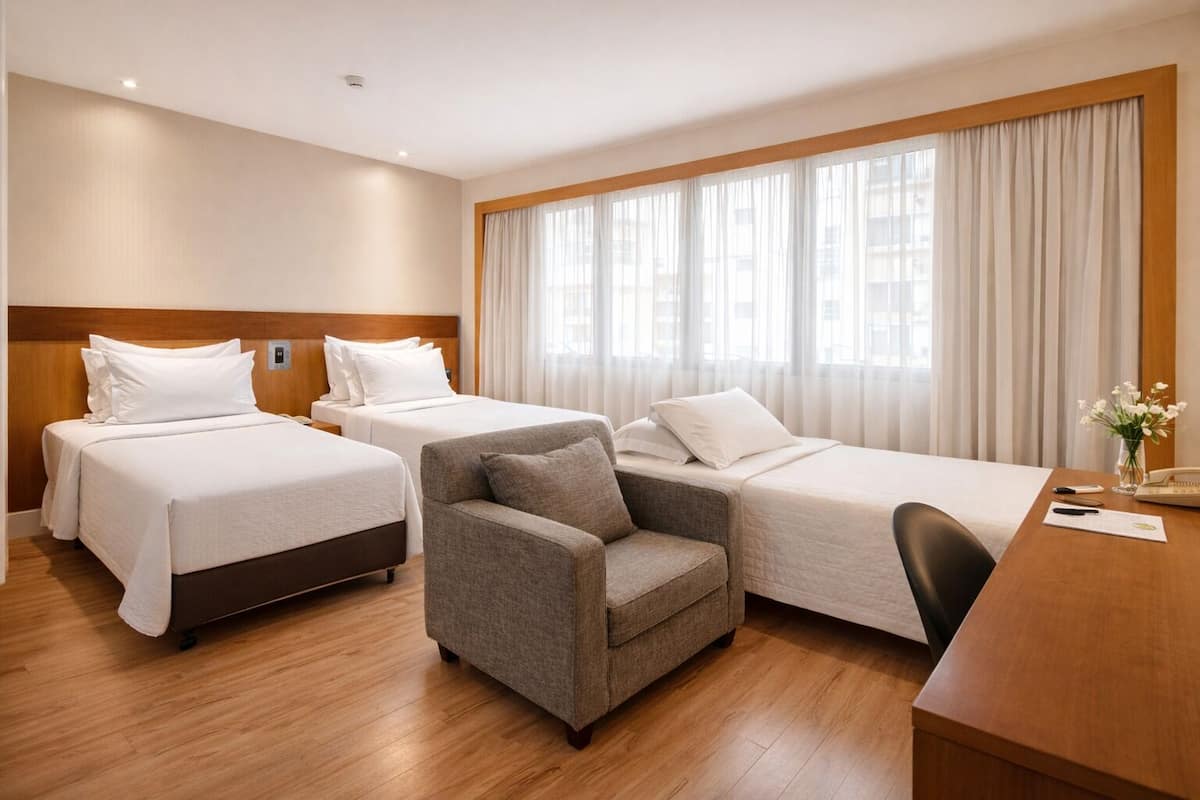 Minibar, in-room safe, desk, blackout curtains