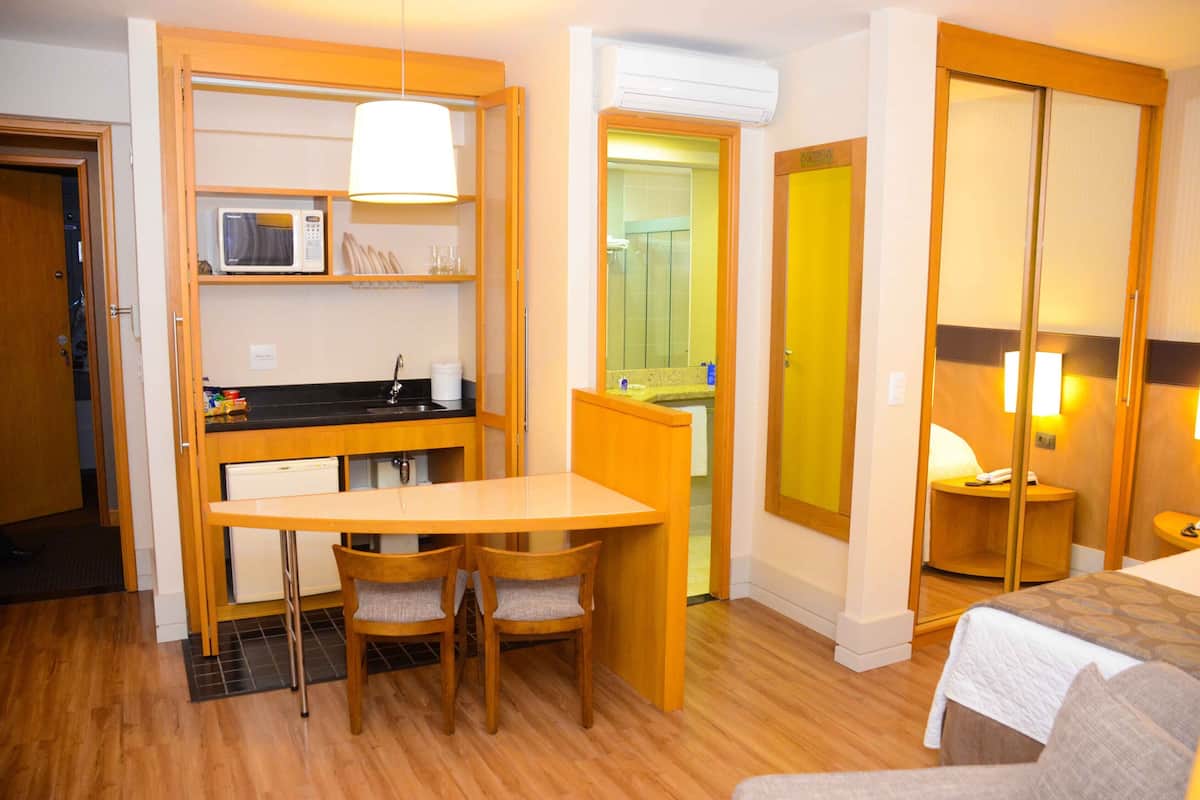 Minibar, in-room safe, desk, blackout curtains