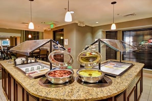 Free daily buffet breakfast