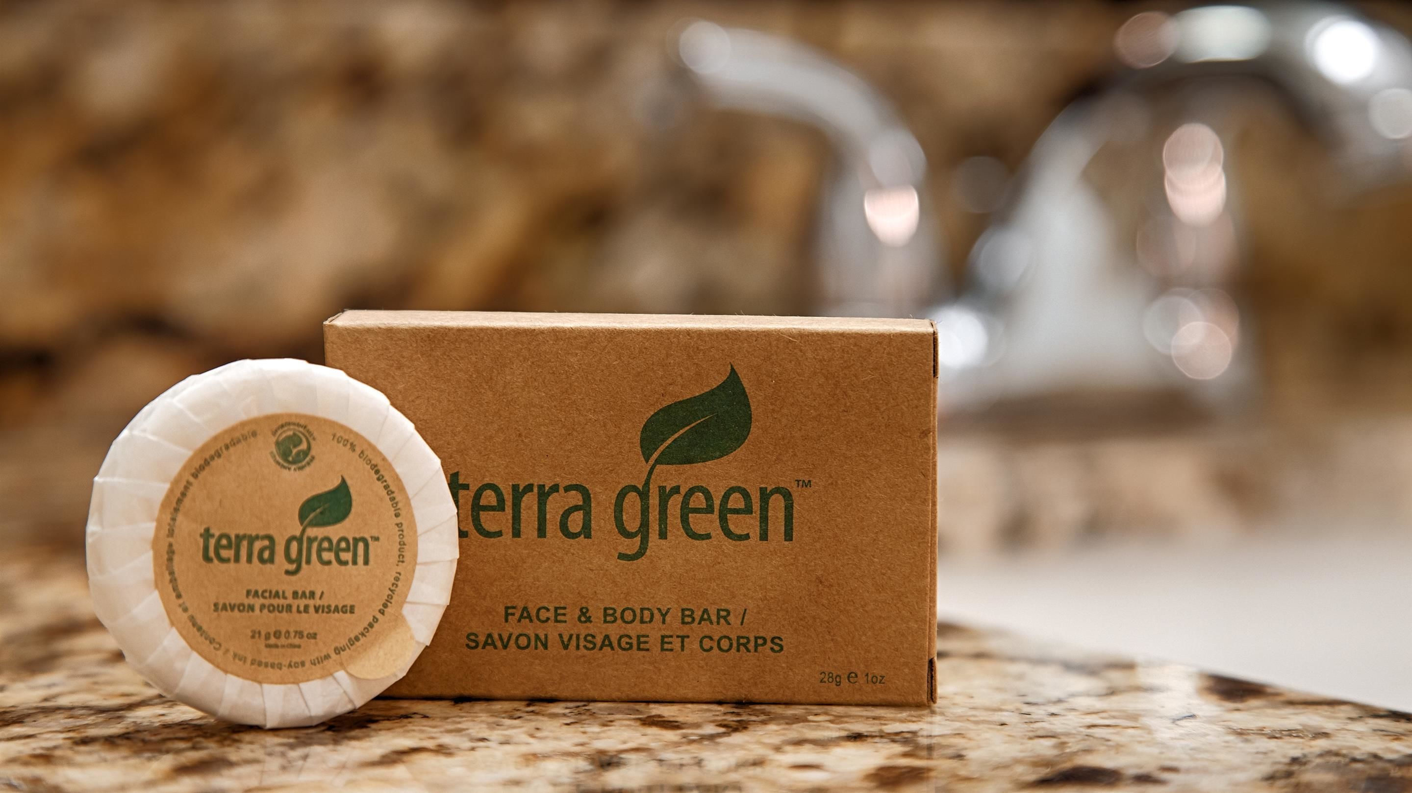 free toiletries, hair dryer, towels