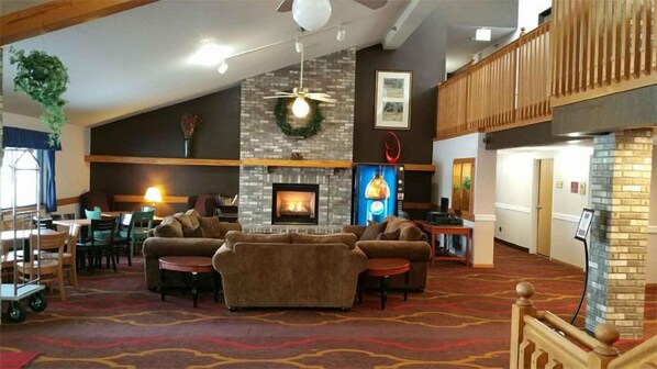 Sittområde i lobbyn