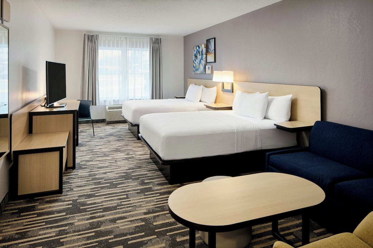 Room, 2 Queen Beds | Premium bedding, in-room safe, desk, iron/ironing board