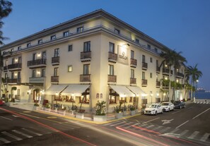 Guests can enjoy stunning views from the hotel's spacious balconies.