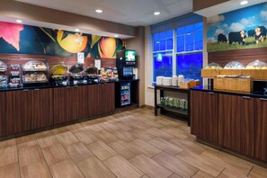 Free daily buffet breakfast