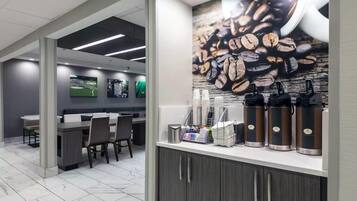 Free daily self-serve breakfast