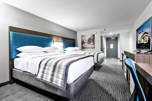 Room, 2 Queen Beds, Non Smoking | Desk, blackout drapes, iron/ironing board, free WiFi