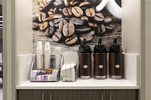 Free daily self-serve breakfast