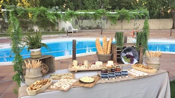Outdoor wedding area