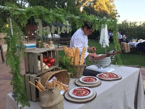 Zona para bodas al aire libre