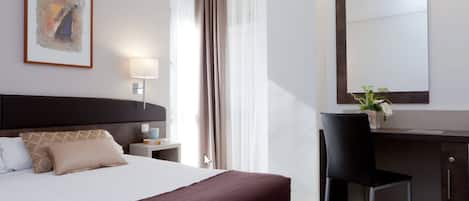 Minibar, in-room safe, desk, blackout curtains
