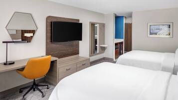 Standard Room, 2 Queen Beds | In-room safe, desk, blackout drapes, iron/ironing board
