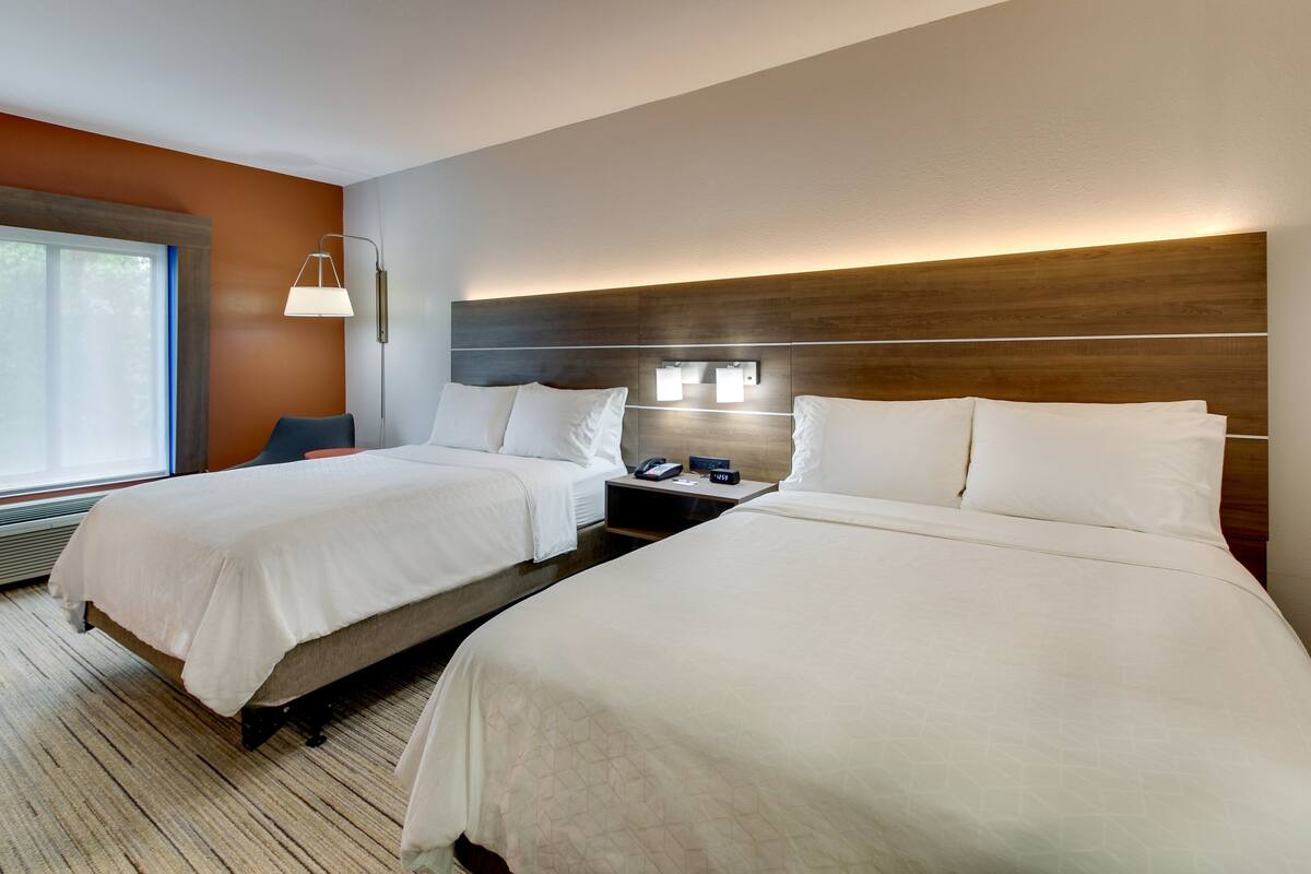 Standard Room, 2 Queen Beds, Accessible (Mobility, Accessible Tub) | In-room safe, desk, laptop workspace, iron/ironing board