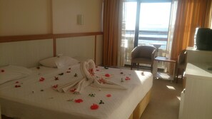 Double or Twin Room, 1 Bedroom, Sea View | Desk, rollaway beds, free WiFi, bed sheets - Hotel Sozer (Kusadasi)