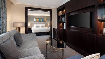 Junior Suite, 1 King Bed (Additional Living Area) | In-room safe, desk, iron/ironing board, free WiFi