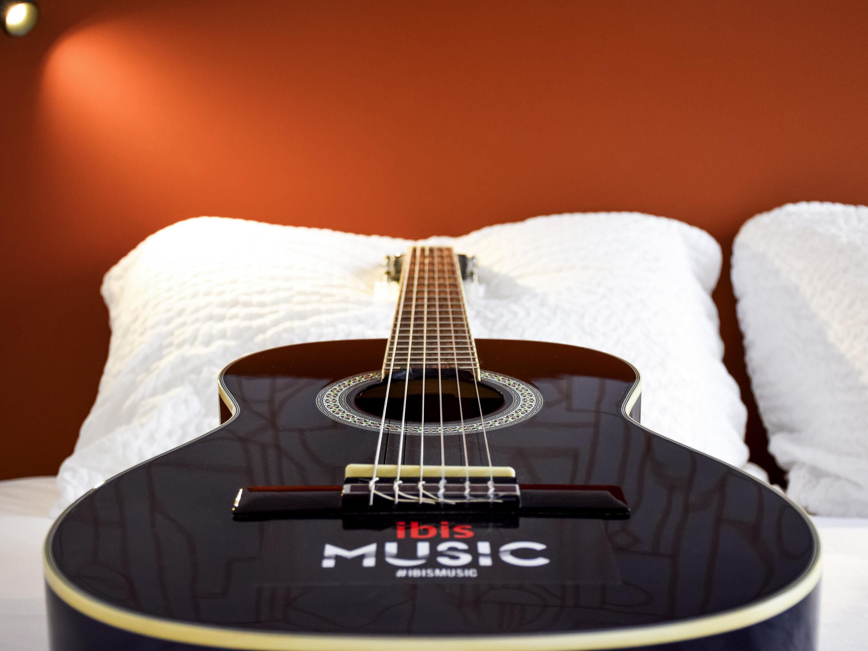 premium bedding, desk, laptop workspace, blackout curtains