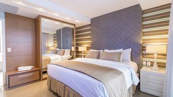 Suíte estúdio presidencial | Frigobar, cofres nos quartos, cortinas blackout