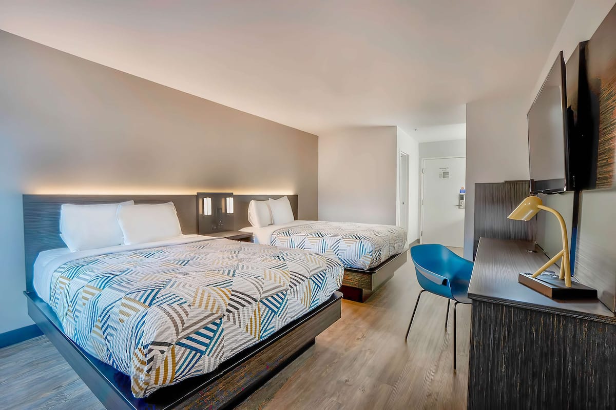 Blackout curtains, iron/ironing board, free WiFi, bed sheets