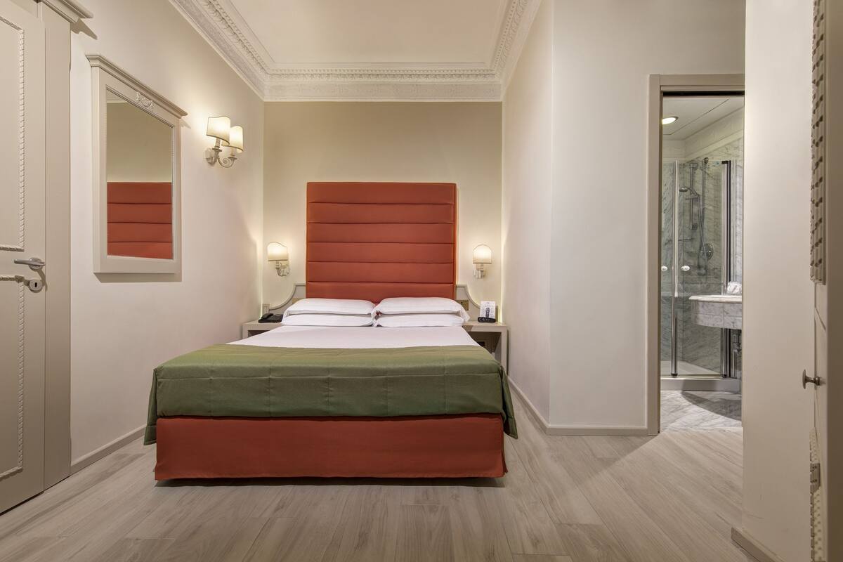 Down duvets, minibar, in-room safe, desk