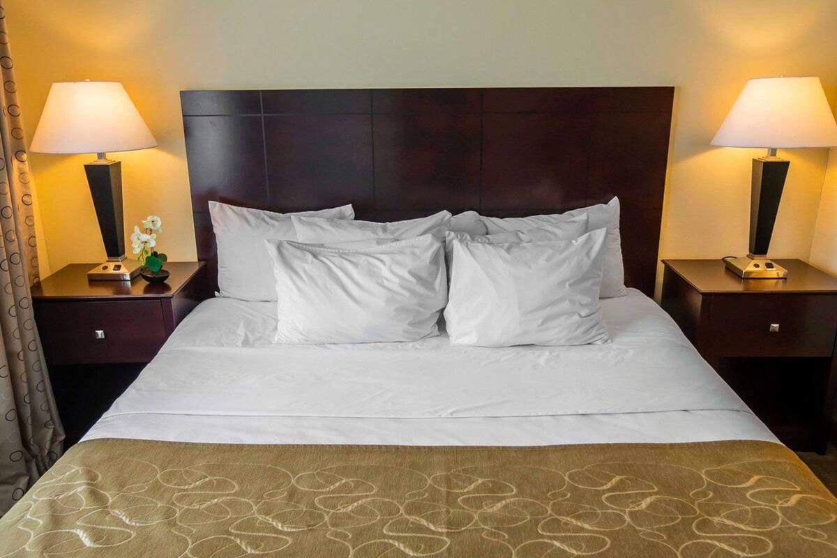 hypo-allergenic bedding, in-room safe, desk, iron/ironing board