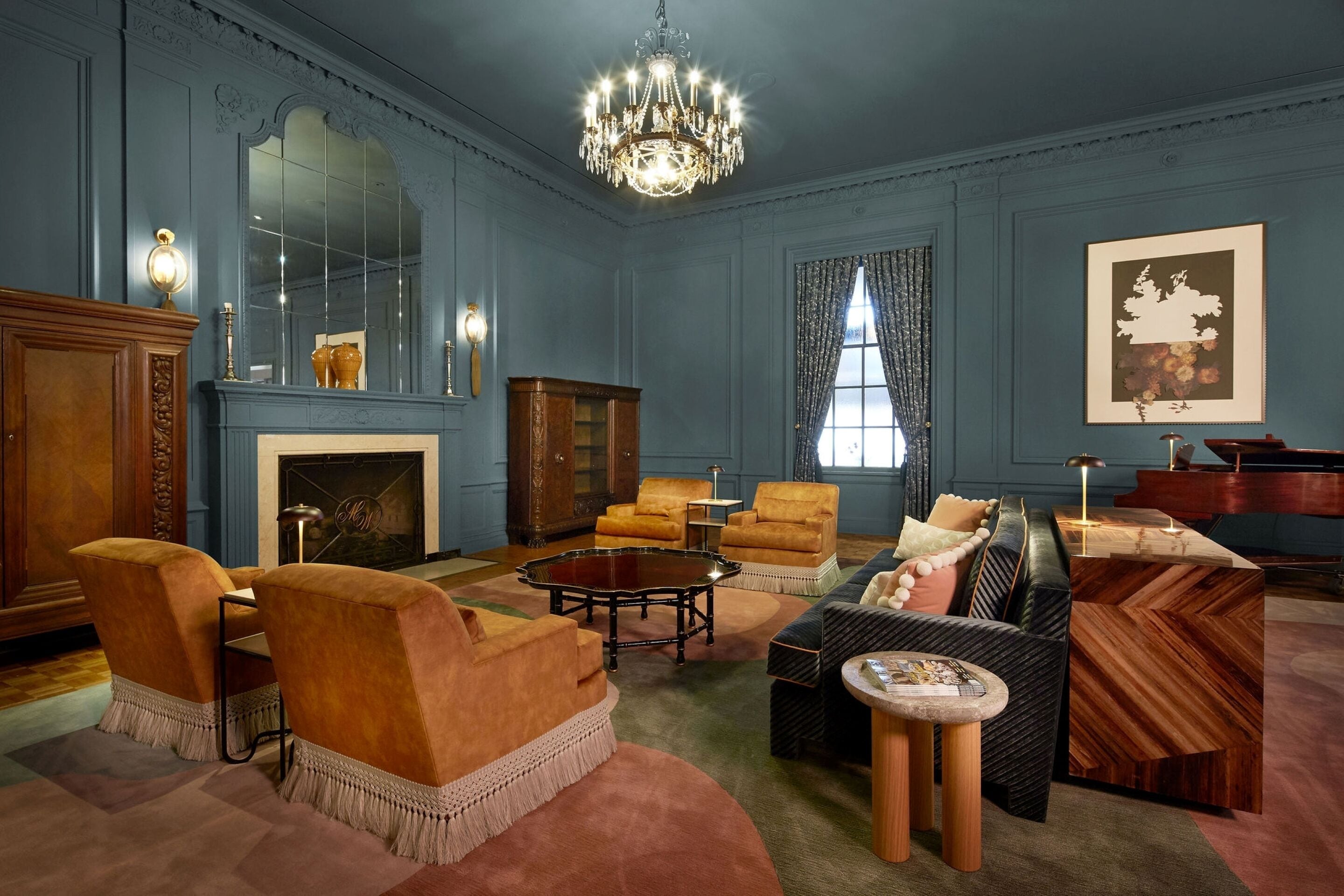 Área de estar no saguão