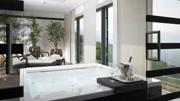 Behandlungsräume für Paare, Sauna, Whirlpool, Dampfbad
