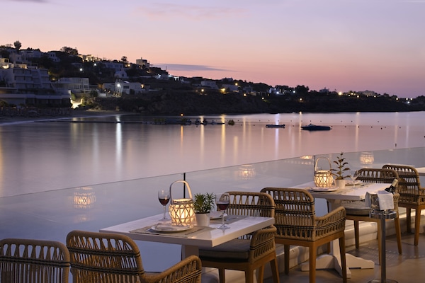 Lunch, dinner served; Greek cuisine, beach views
