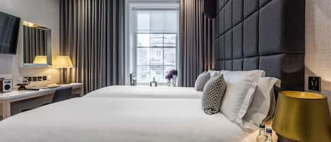 Mile Double or Twin | Premium bedding, minibar, in-room safe, individually decorated