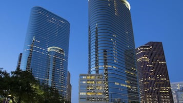 Vue sur la ville depuis l’hébergement