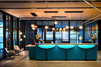 Reception area at The Clancy, Autograph Collection