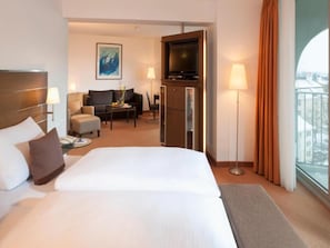 Hypo-allergenic bedding, down duvets, minibar, in-room safe