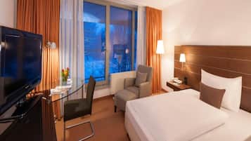 Standard enkelrum (Floors 1-3) | Allergitestade sängkläder, duntäcken och minibar