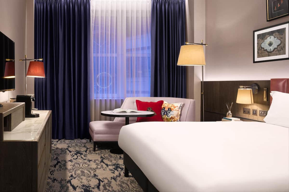 Phòng, 1 giường cỡ king (Trafalgar) | 1 phòng ngủ, bộ trải giường bằng vải cotton Ai Cập