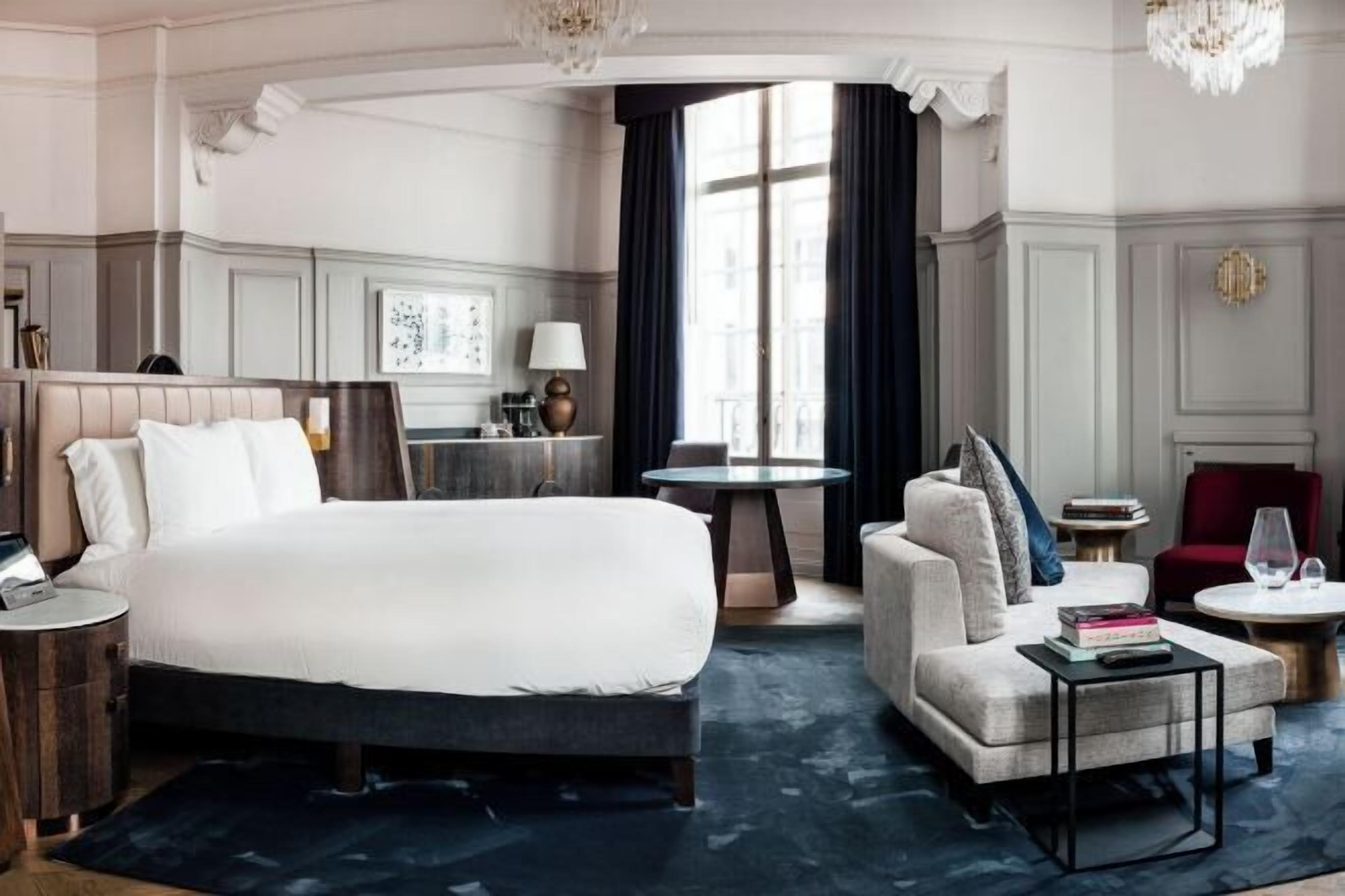 Llençols de cotó egipci, roba de llit d'alta qualitat i minibar gratuït 