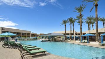 Outdoor pool, open 7:00 AM to 9:00 PM, pool cabanas (surcharge)