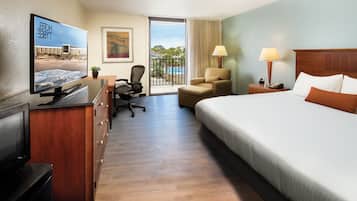 Desk, blackout drapes, iron/ironing board, free cribs/infant beds