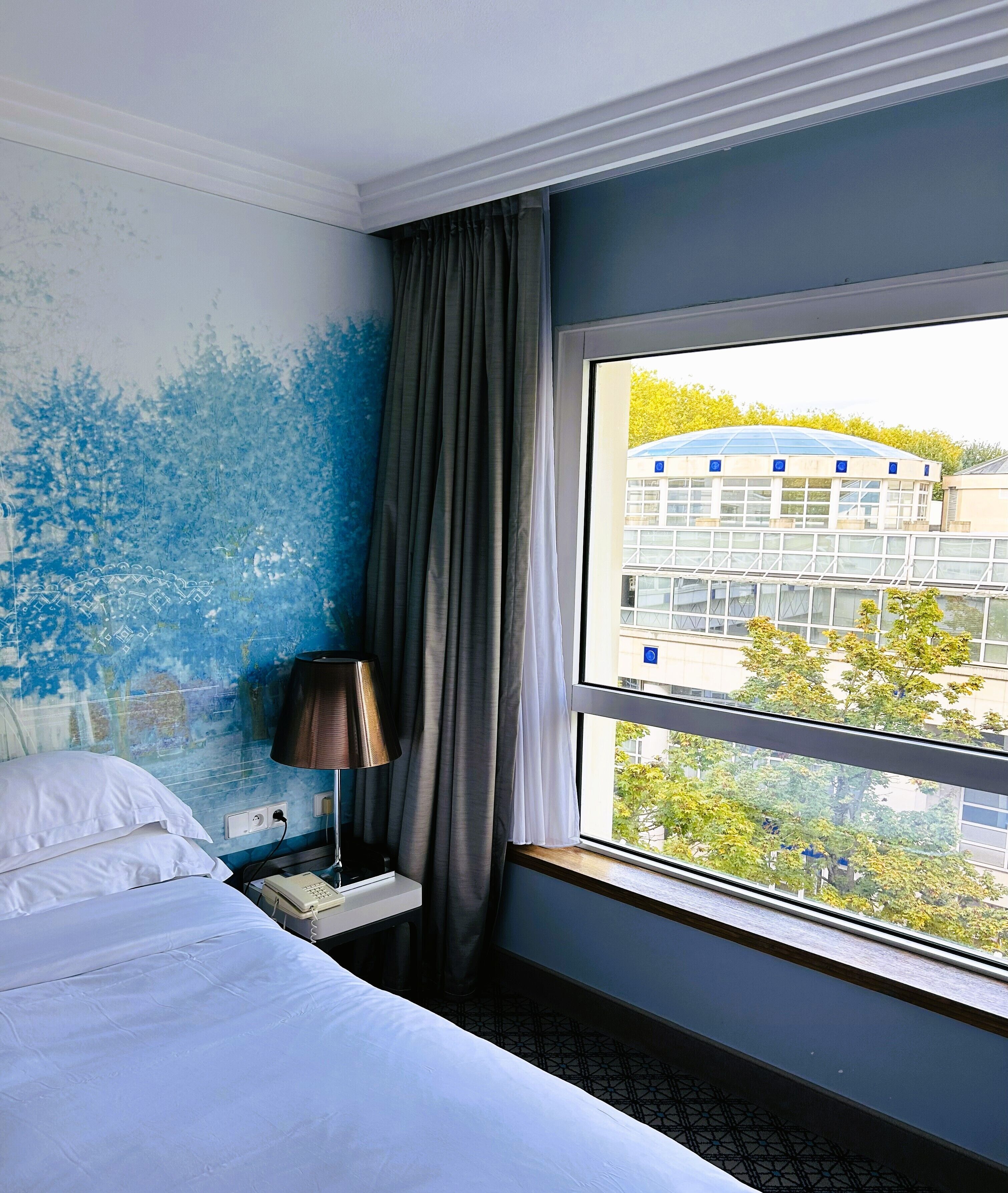 Vue sur la ville depuis l’hébergement