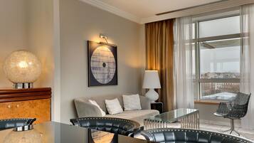Presidential Suite | Living area | 15-inch TV with digital channels