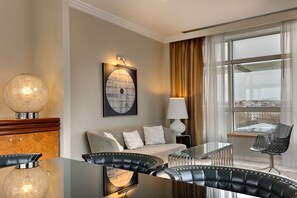 Presidential Suite | Living area | 15-inch TV with digital channels