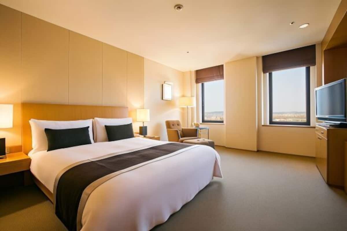 Minibar, caja de seguridad en la habitación y escritorio