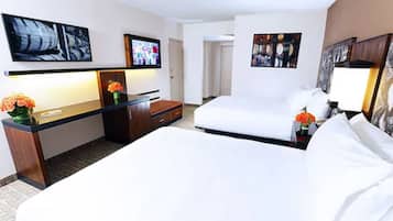 Desk, blackout curtains, iron/ironing board, rollaway beds