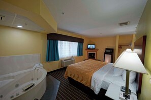 Premium bedding, desk, blackout drapes, soundproofing