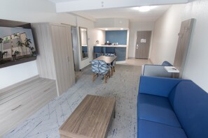 In-room safe, desk, iron/ironing board, free cribs/infant beds