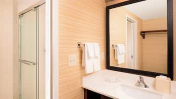 Free toiletries, hair dryer, towels