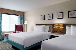 Hypo-allergenic bedding, in-room safe, iron/ironing board