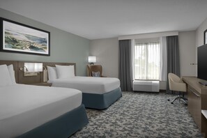 Room, 2 Queen Beds (Roll In Shower) | In-room safe, iron/ironing board, free cribs/infant beds, free WiFi