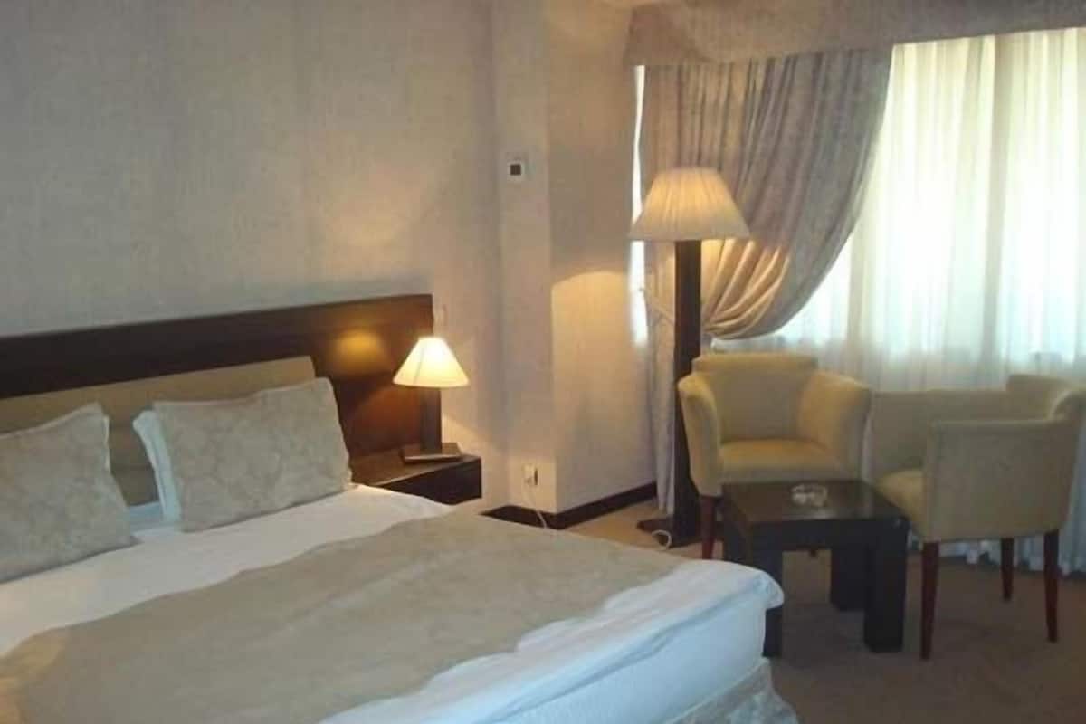 Suite exclusiva, 2 habitaciones | Minibar, caja fuerte, tabla de planchar con plancha y camas supletorias