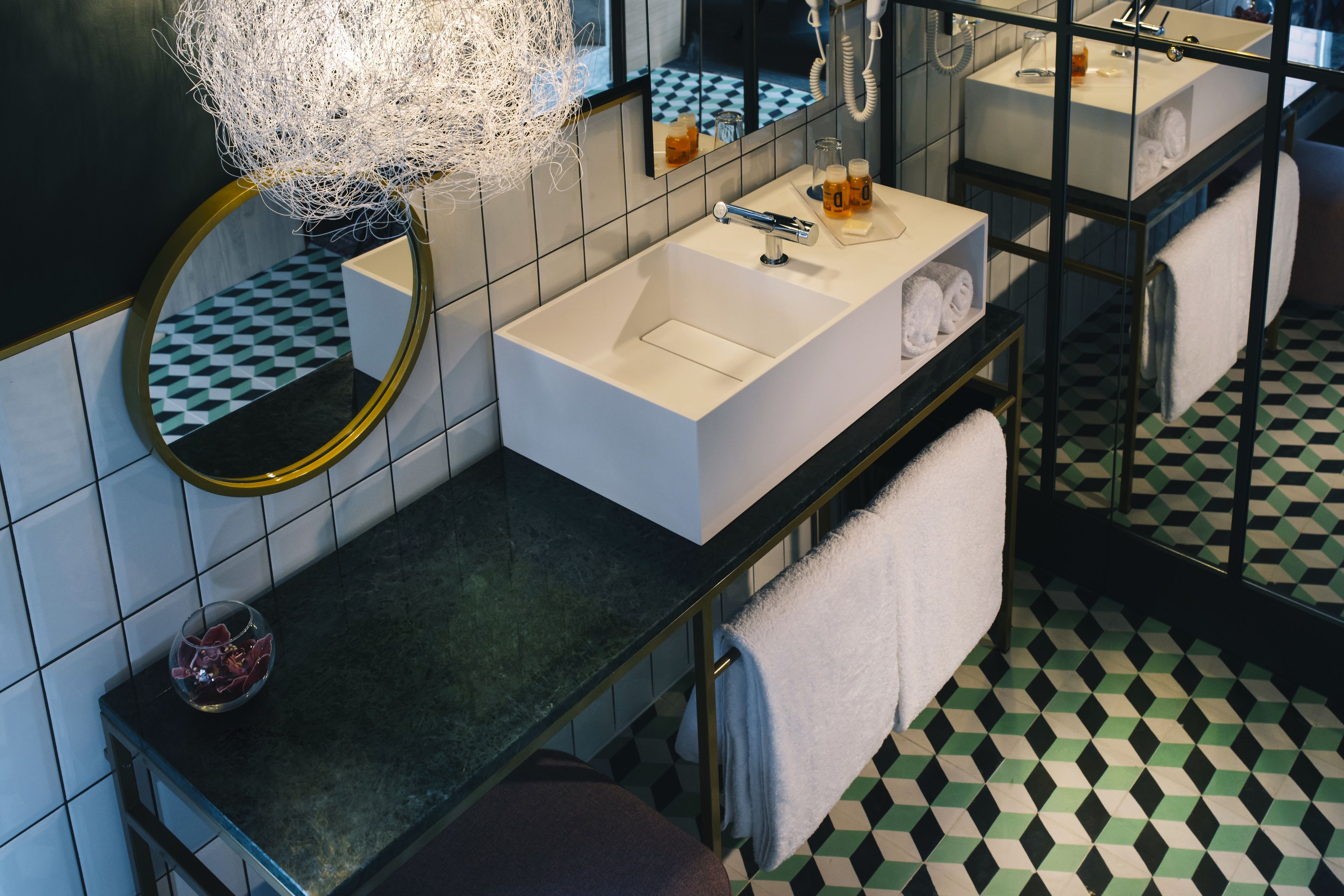 premium double room | bathroom | bathtub, rainfall showerhead, free toiletries, hair dryer