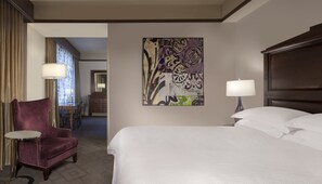 Premium bedding, down duvets, pillow-top beds, in-room safe